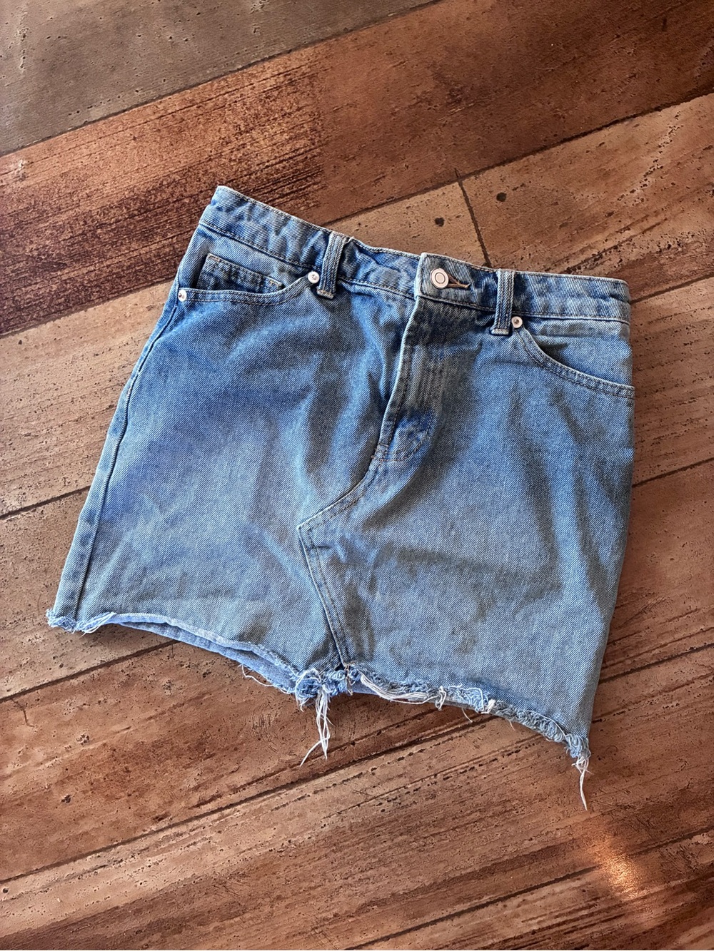Forever 21 Light Blue Denim Mini Skirt - Picture 1 of 3